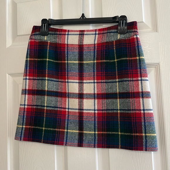J. Crew Dresses & Skirts - J.Crew | Red, Green & Blue Plaid Wool Mini Skirt